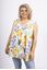 Picture of CURVY GIRL SUMMER V NECK SLEEVELESS TOP WITH LACE NECKLINE.